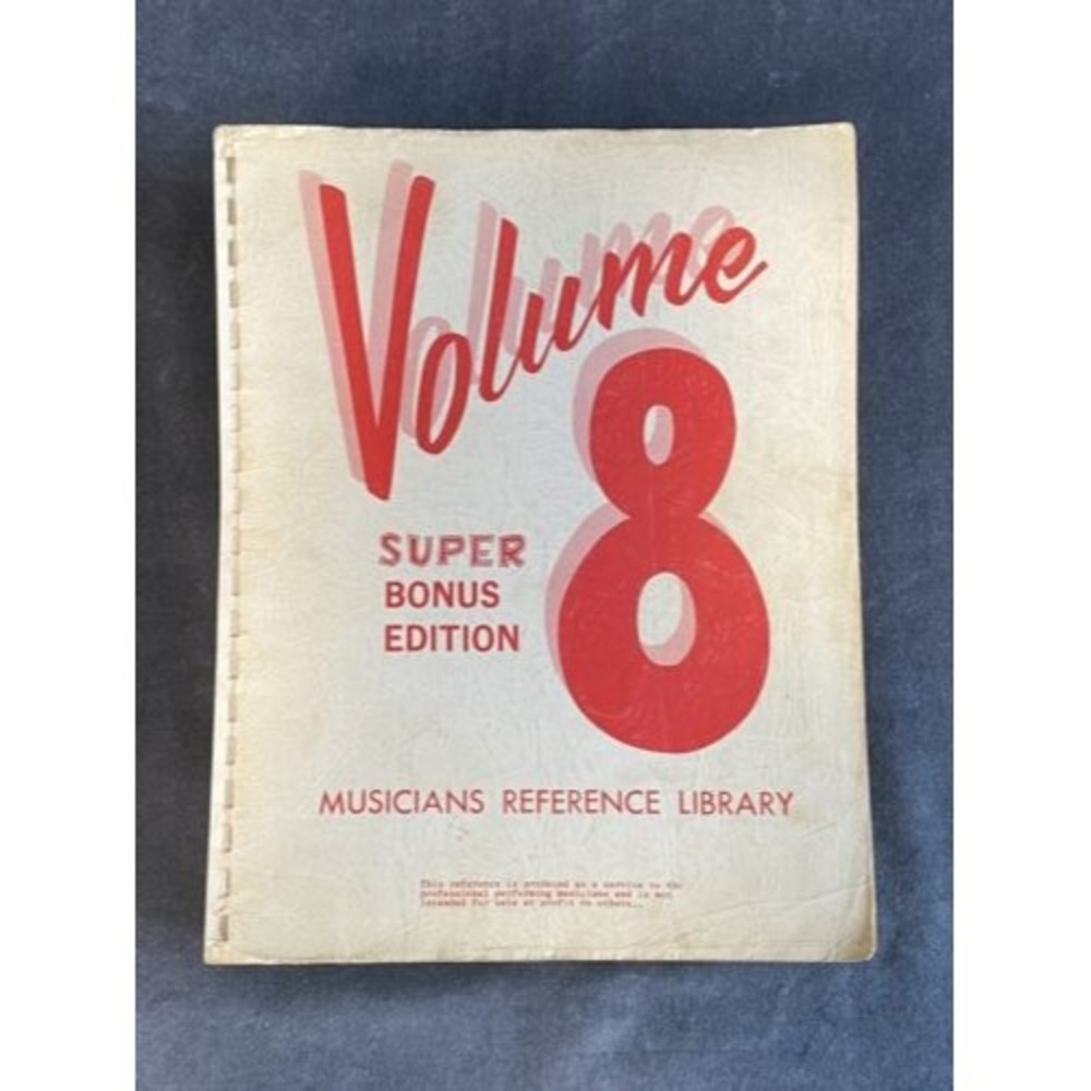 Vintage Volume 8 Super Bonus Edition Musicians Reference Library Sheet Music